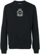 Dolce & Gabbana - Bead Embroidered Crowned Bee Sweatshirt - Men - Silk/cotton/polyester/glass Fiber - 50, Black, Silk/cotton/polyester/glass Fiber