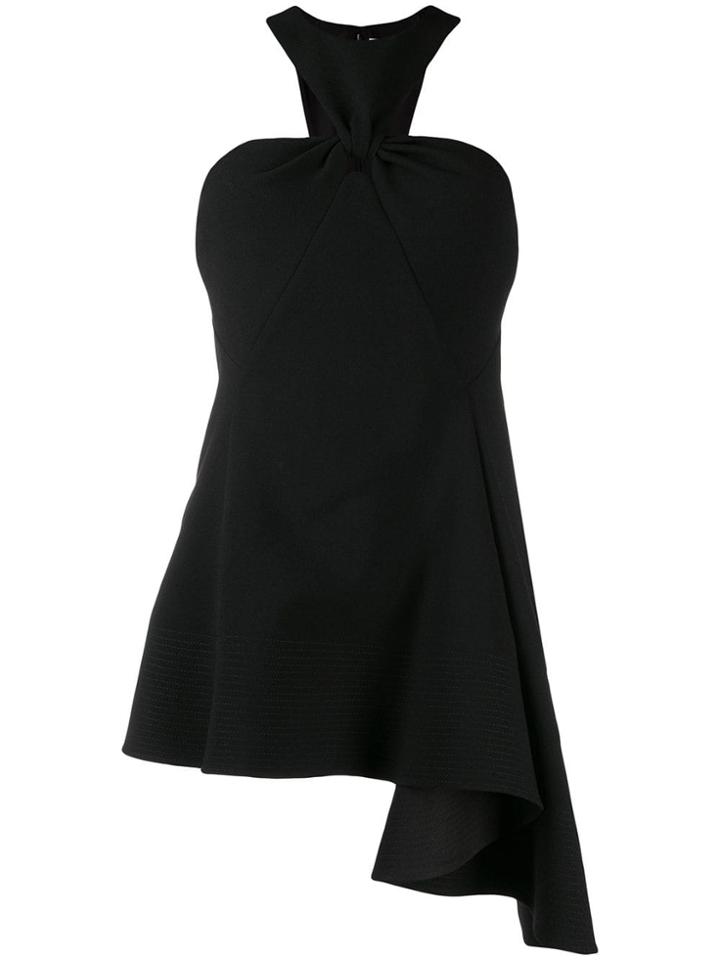 Givenchy Asymmetric Ruffled Top - Black