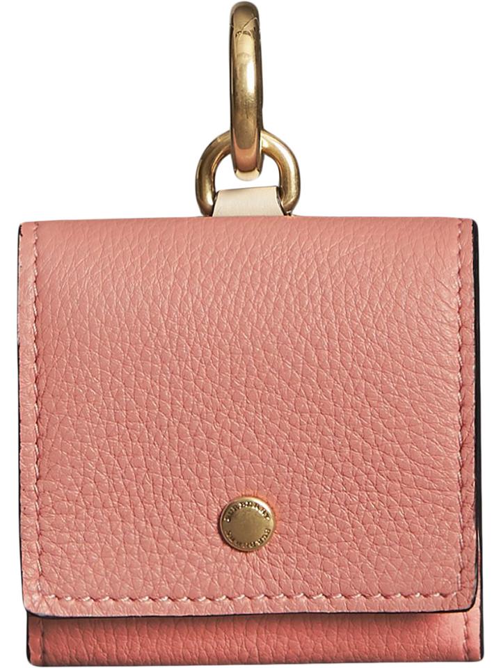 Burberry Small Square Leather Coin Case Charm - Pink & Purple