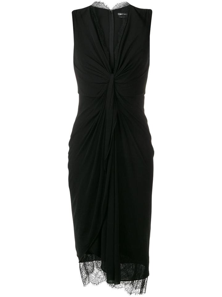 Tom Ford Lace Midi Dress - Black