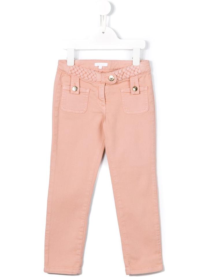 Chloé Kids Slim-fit Trousers, Girl's, Size: 6 Yrs, Pink/purple