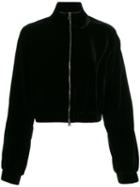 Tom Ford - Cropped Bomber Jacket - Women - Cupro/viscose - 40, Black, Cupro/viscose