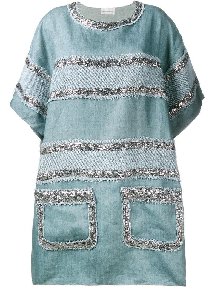 Faith Connexion Sequin Embellished Dress - Blue