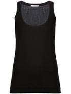 Adam Lippes Basic Tank, Women's, Size: Small, Black, Cotton