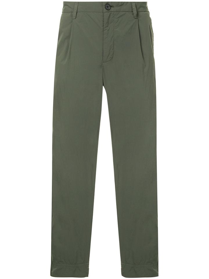 Kolor Turned Up Hem Trousers - Green