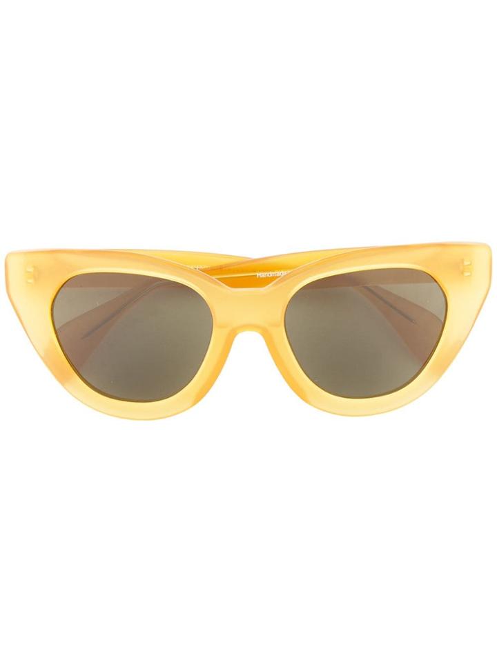 Oscar De La Renta Holly Cat-eye Sunglasses - Yellow