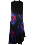 Dkny Rose Print Dress, Women's, Size: 8, Black, Viscose/merino