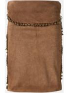 Yves Saint Laurent Vintage Suede Skirt, Women's, Size: 38