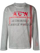 A-cold-wall* Graphic Print Shirt - Grey