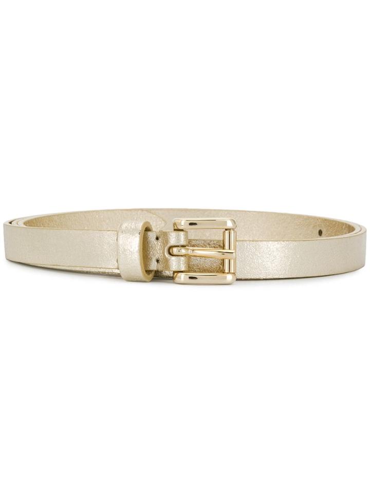 P.a.r.o.s.h. Met Sheen Buckle Belt - Gold