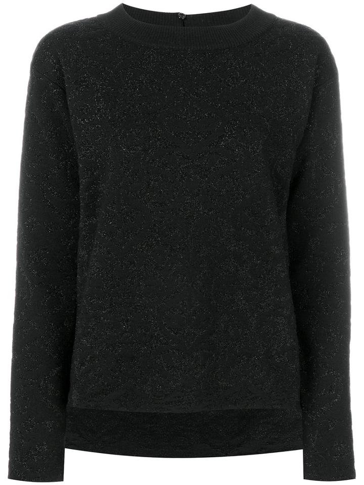 Fendi - Shimmer Knit Sweater - Women - Polyamide/polyester/wool - 44, Black, Polyamide/polyester/wool