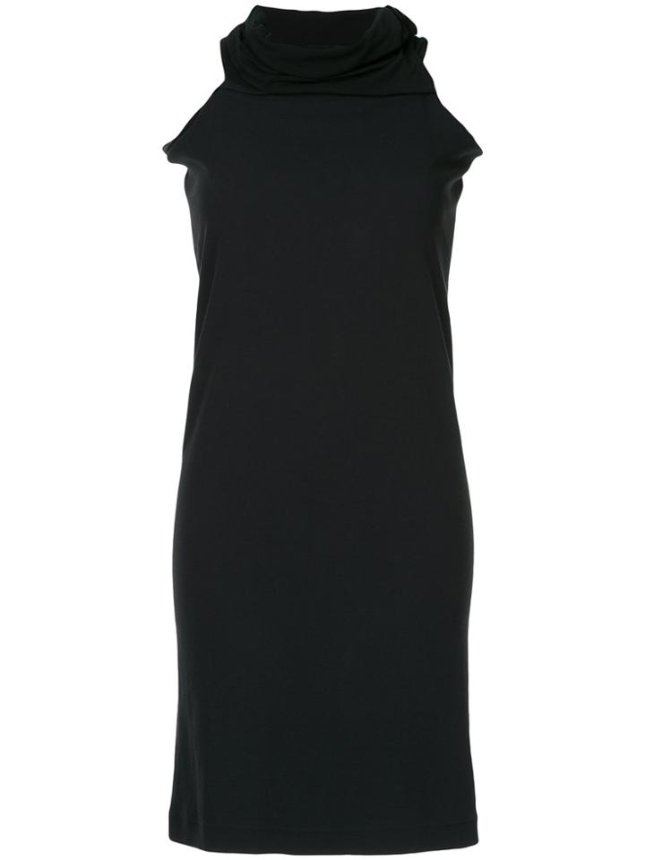Yohji Yamamoto Vintage Roll Neck Dress - Black