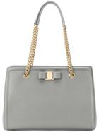 Salvatore Ferragamo Vara Bow Tote Bag - Grey