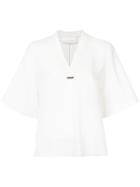 Greg Lauren Lace-panelled Top - White