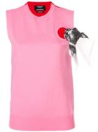 Calvin Klein 205w39nyc Tie-detail Top - Pink & Purple