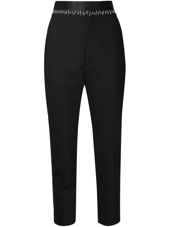 Haider Ackermann Stitching Details Drop Crotch Trousers