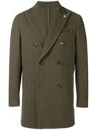 Closed Double Breasted Coat - Green