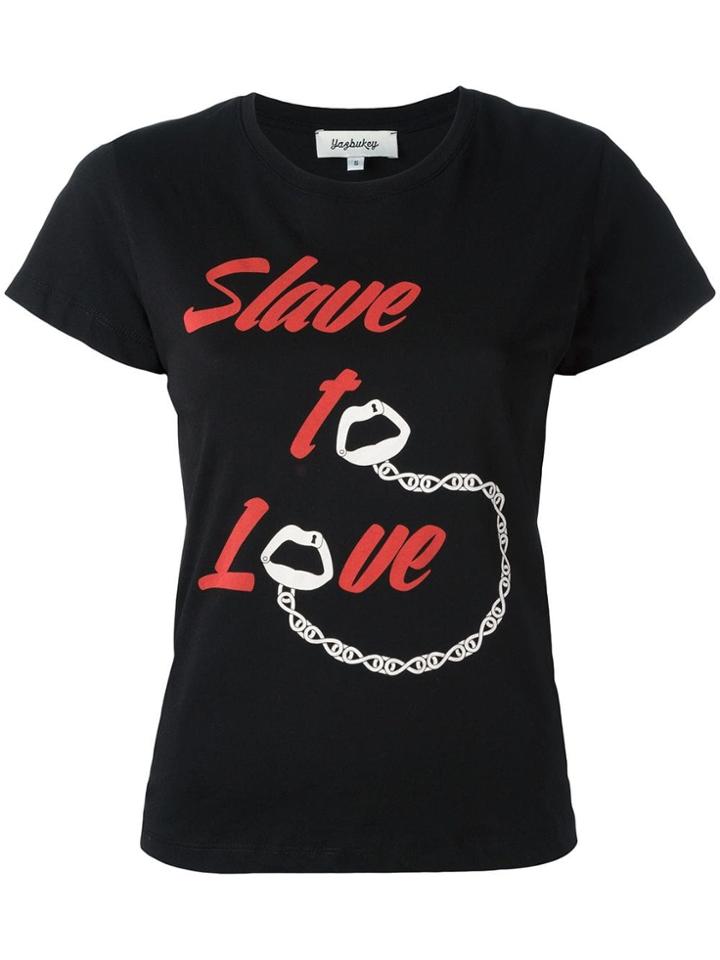 Yazbukey 'slave To Love' T-shirt - Black
