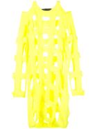 Comme Des Garçons Homme Plus Open Net Longsleeved T-shirt - Yellow