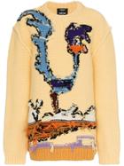 Calvin Klein 205w39nyc Roadrunner Intarsia Reversed Seam Virgin Wool