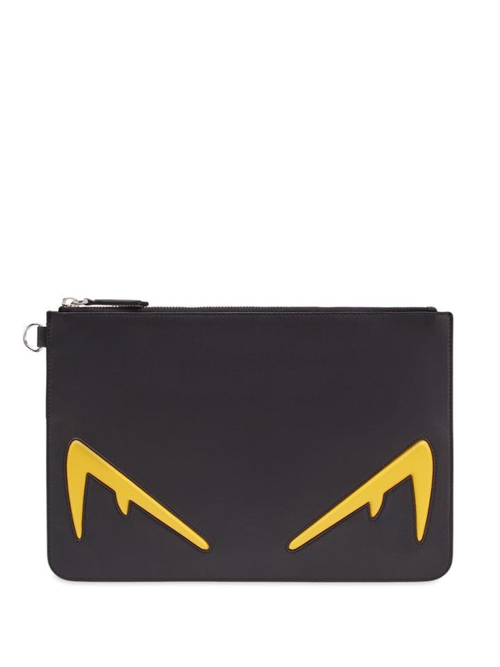 Fendi Diabolic Eyes Pochette - Black