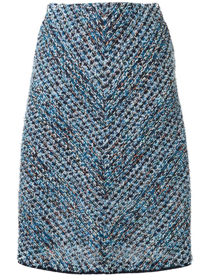 Coohem Spring Tweed Skirt - Blue