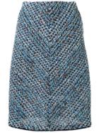 Coohem Spring Tweed Skirt - Blue