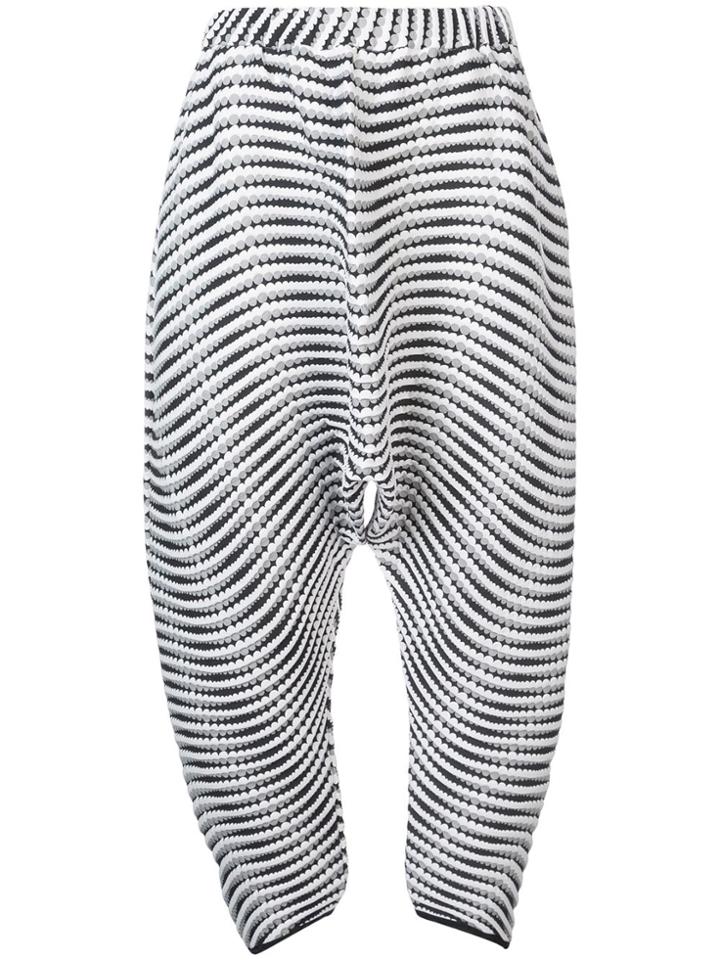 Issey Miyake Baked Stretch Plissé Trousers - White
