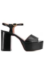 L'autre Chose Block Heel Platform Sandals - Black