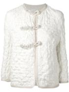 Ermanno Scervino Textured Jacket, Women's, Size: 46, Nude/neutrals, Cotton/polyamide/acrylic