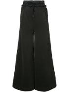 Off-white - Flared Trousers - Women - Cotton/polyester - Xs, Black, Cotton/polyester