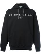 Ih Nom Uh Nit Logo Print Hoody, Men's, Size: Xl, Black, Cotton/polyester