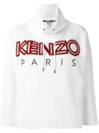 Kenzo Kenzo Paris Embroidered Sweatshirt, Women's, Size: Xs, White, Cotton