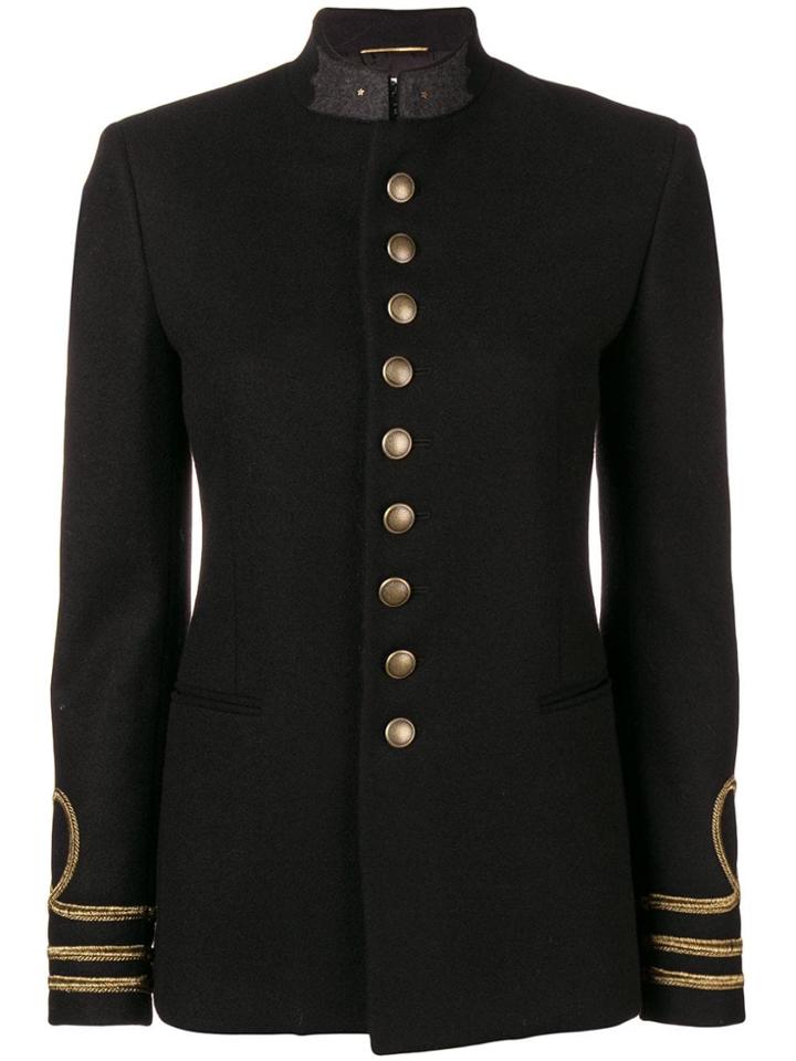 Saint Laurent Officer Jacket - Black