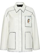 Prada Contrasting Panel Jacket - White