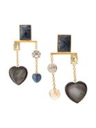 Lizzie Fortunato Jewels Hanging Heart Earring - Gold