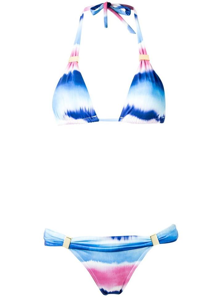 Sub - Triangle Bikini Set - Women - Spandex/elastane/polyimide - P, Women's, Blue, Spandex/elastane/polyimide