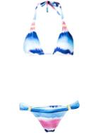 Sub - Triangle Bikini Set - Women - Spandex/elastane/polyimide - P, Women's, Blue, Spandex/elastane/polyimide