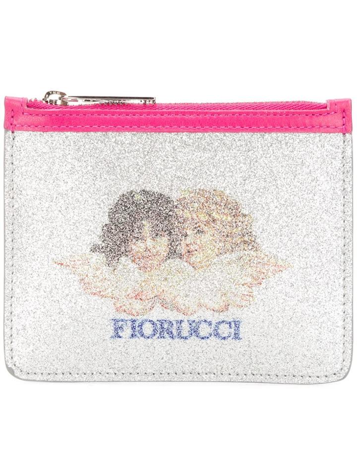 Fiorucci Glitter Logo Purse - Silver
