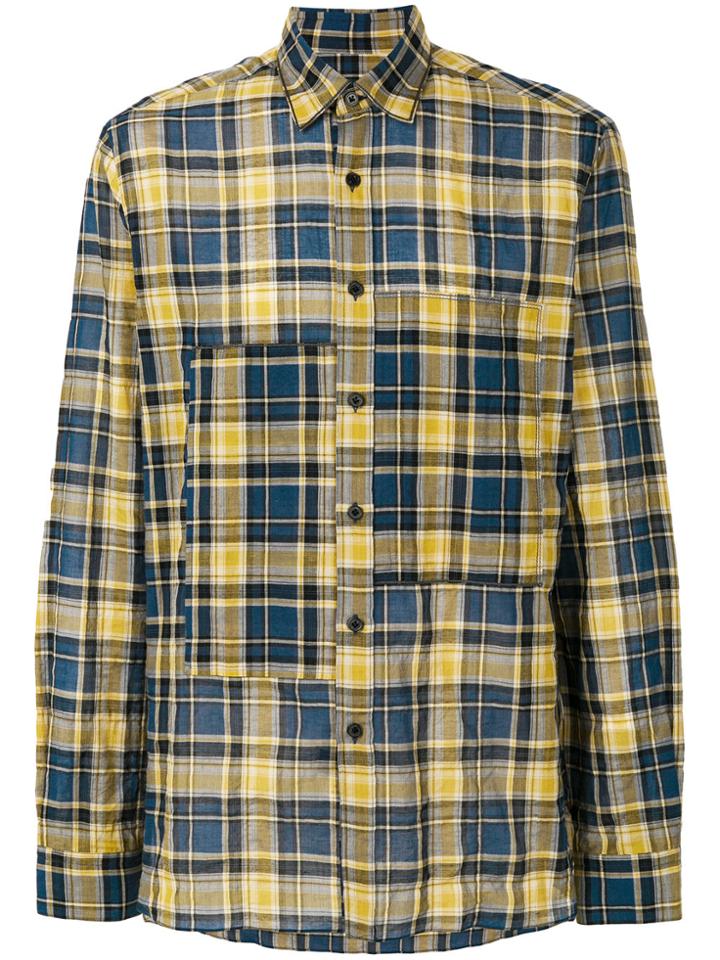Lanvin Checked Shirt - Yellow & Orange