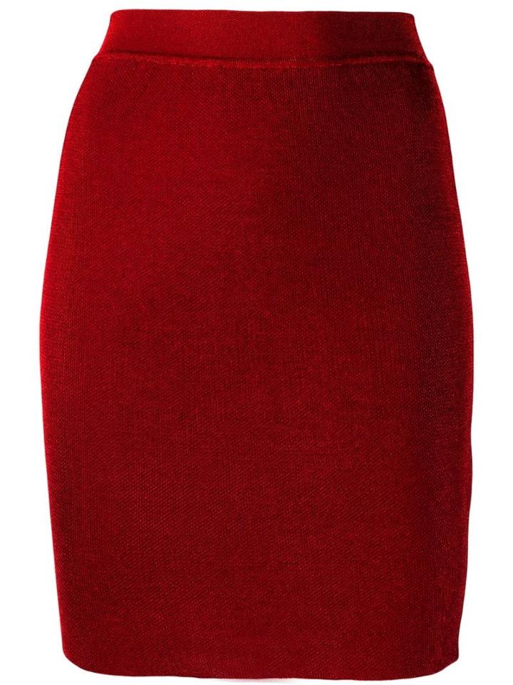 Missoni Short Pull-on Skirt - Red