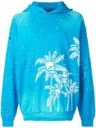 Dom Rebel Skull Palm Hoodiedraws - Blue