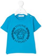 Young Versace - Printed T-shirt - Kids - Cotton/elastodiene - 24 Mth, Blue