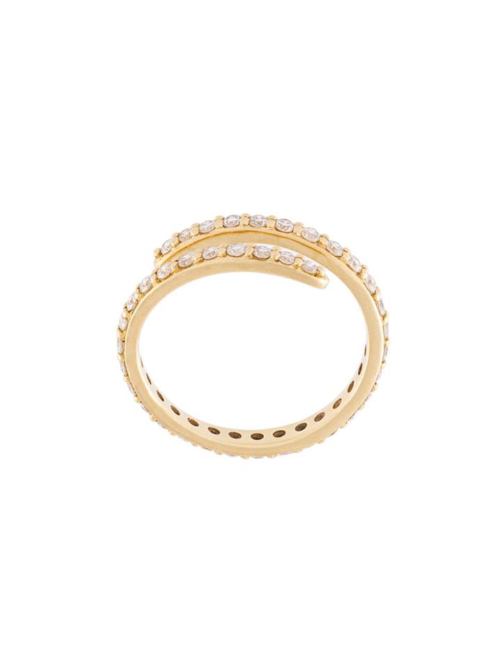 Sarah Noor 'swirl' Diamond Ring - Metallic