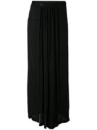 Ann Demeulemeester - Maxi Skirt - Women - Viscose - 38, Black, Viscose