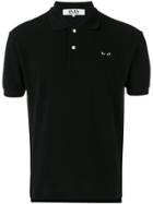 Comme Des Garçons Play Embroidered Logo Polo Shirt - Black