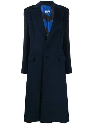Palomo Spain Single-breasted Midi Coat - Blue