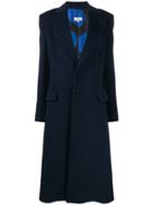 Palomo Spain Single-breasted Midi Coat - Blue