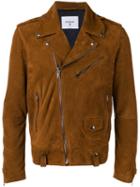Dondup Suede Biker Jacket, Men's, Size: 48, Brown, Viscose/goat Suede