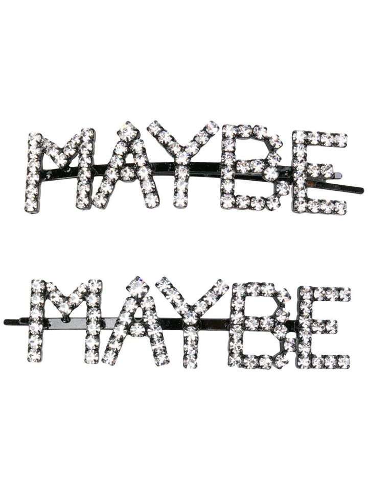 Ashley Williams Maybe Maybe Hair Pins - Black